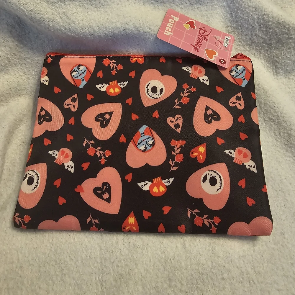 Nightmare Before Christmas Jack And Sally Padded Pouch